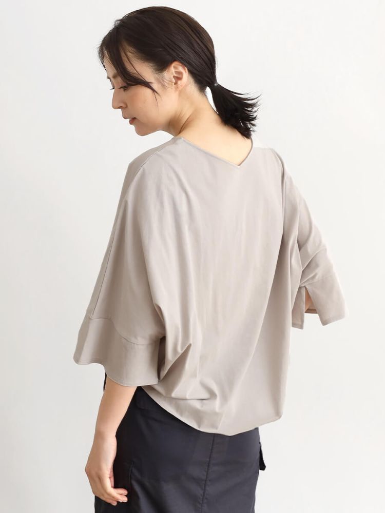 セール】クローブ CLOVE 袖スリット2wayドルマンカットソー