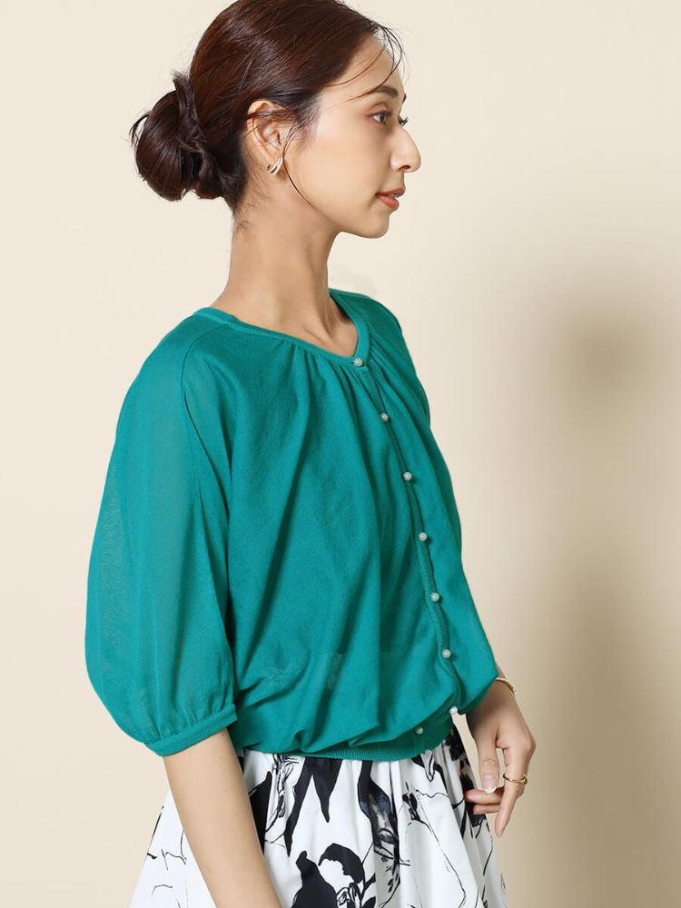 セール 39%OFF】フェンネル FENNEL パールアクセントシアー