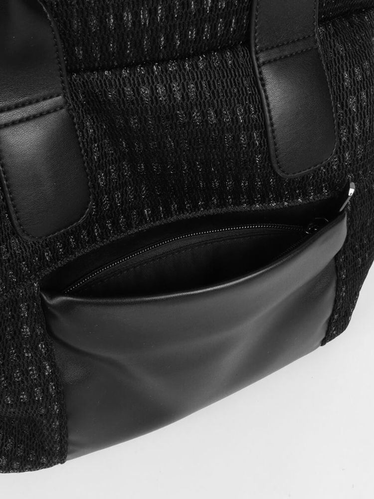 nouer ヌエール かごバッグ　ブラック　黒　ヌエール 正規美品スコットクラブnouer ヌエール ヤマダヤ黒かごバッグ