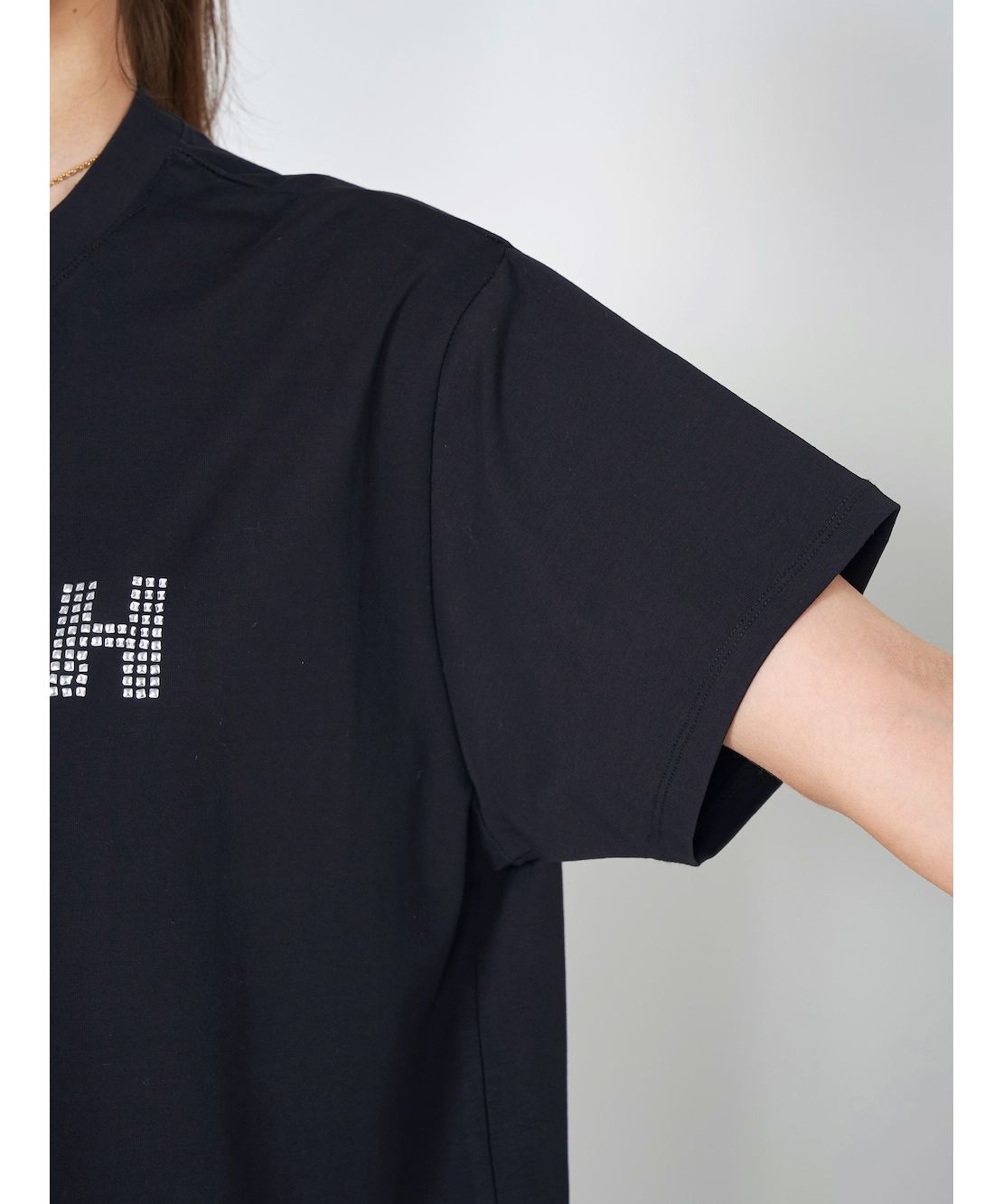★*様 ブラック ロゴ入り 半袖Tシャツ ダーリッチ ロゴビッグTシャツ（Tシャツ/カットソー）｜Darich（ダーリッチ