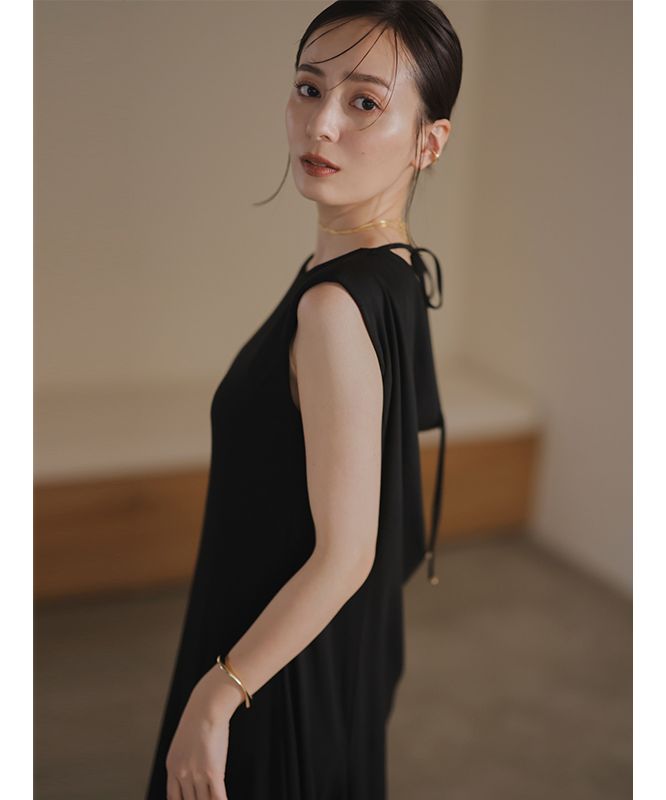 セール 40%OFF】バックドレープボリュームカットドレス
