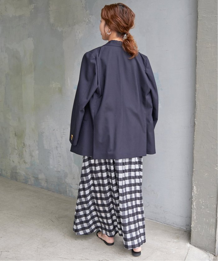 Spick and Span シアーギンガムチェックスカート
