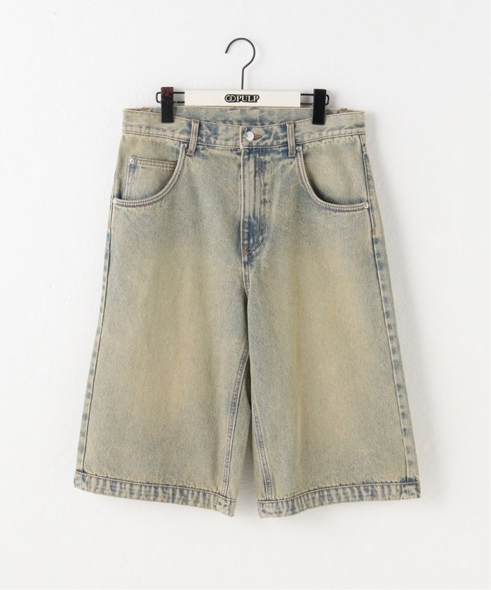 パンツ wide denim shorts M High Rise Baggy Denim Shorts | UNIQLO US