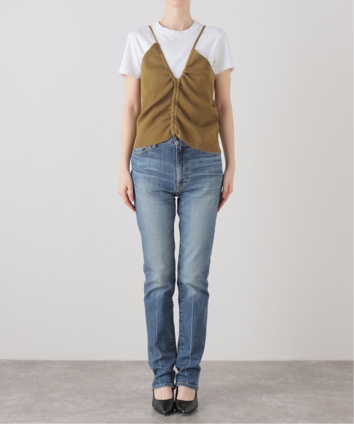 Uhr/ウーア　キャミソールニット Uhr ウーア Drawstring camisole Knit カーキ（Uhr ウーア 24SS