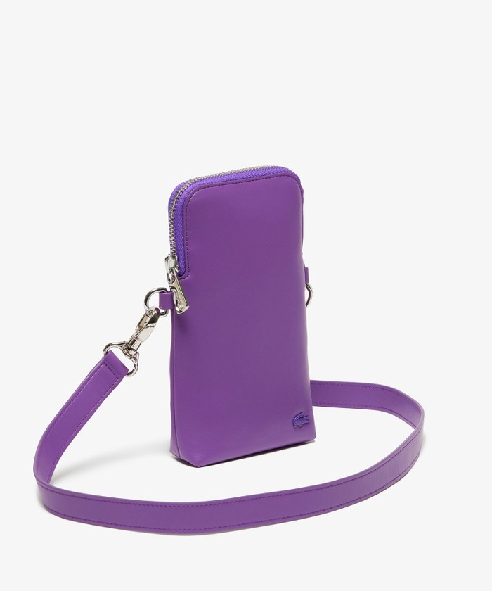 セール 40%OFF】ラコステ LACOSTE レザーショルダースマホポーチ