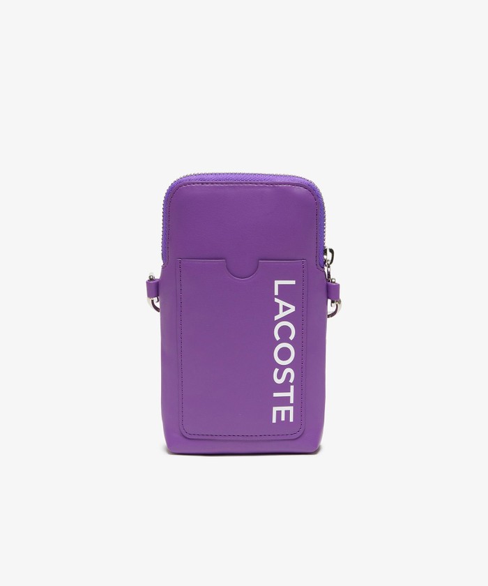 セール 40%OFF】ラコステ LACOSTE レザーショルダースマホポーチ