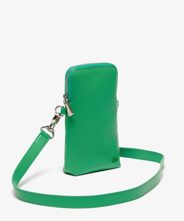 セール 40%OFF】ラコステ LACOSTE レザーショルダースマホポーチ
