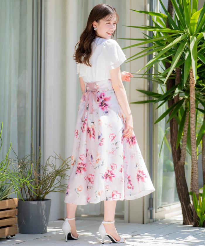 セール 40%OFF】ビックフラワーサーキュラースカート(506106365