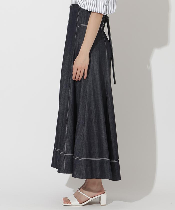 フロントジップデニムスカート(506106372) | AND COUTURE(AND