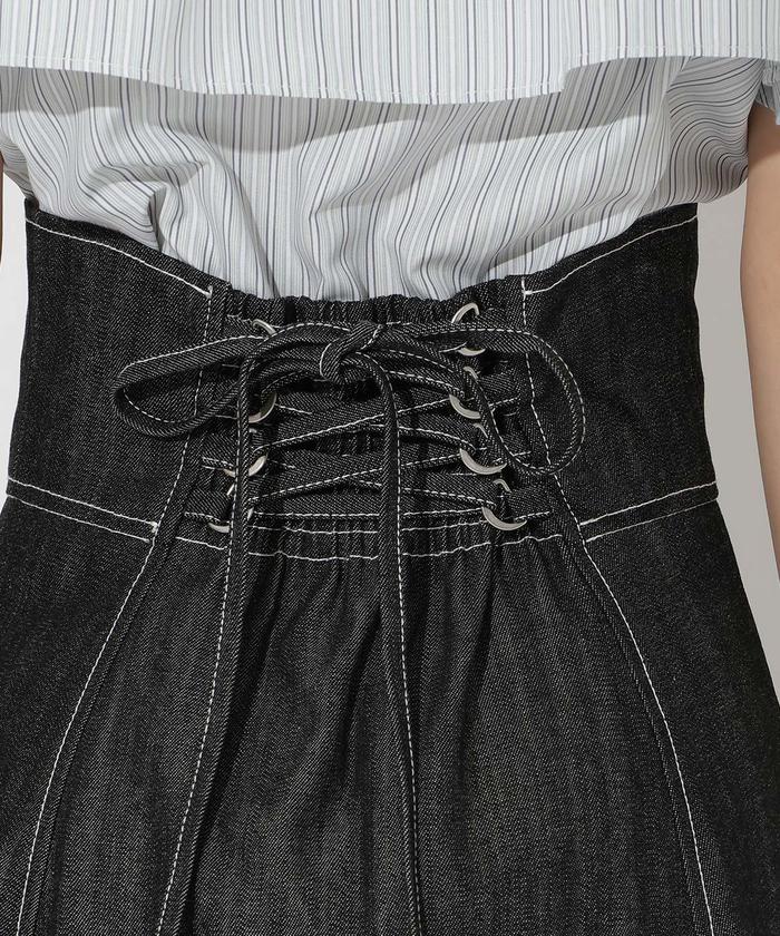 フロントジップデニムスカート(506106372) | AND COUTURE(AND
