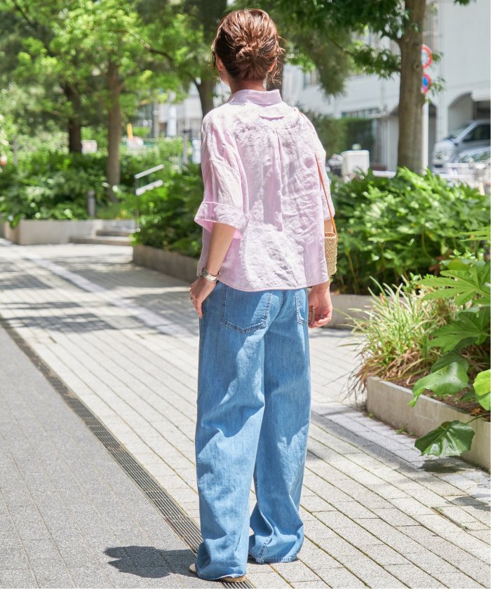 【美品】アッパーハイツ spick&span 別注THE LAZY SKIRT Spick＆Span デニムスカート 「WEB限定追加」upper hights