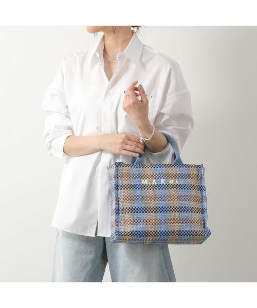 セール】マルニ MARNI MARNI かごバッグ EastーWest SMALL TOTE