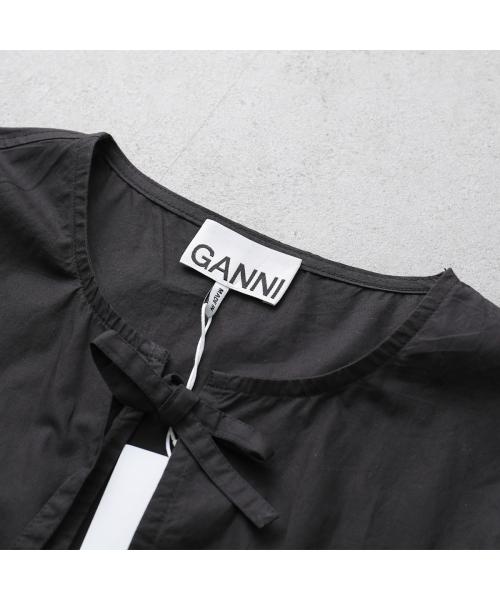 ガニー GANNI GANNI ワンピース Cotton Poplin Midi Dress ガニー GANNI GANNI ワンピース Cotton Poplin Midi Dress