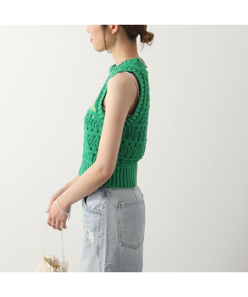 セール】ガニー GANNI GANNI ニットベスト Cotton Rope Short