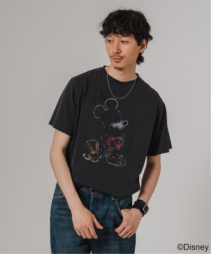 REMI RELIEF / 別注 HARD SP加工　Mickey Mouse セール】REMI RELIEF 別注 HARD SP加工 Tシャツ(MICKEY MOUSE