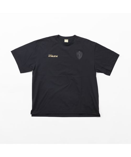 アスレタ選手着用モデルロゴプラTシャツ　ブラック　Lサイズ ロゴプラTシャツ