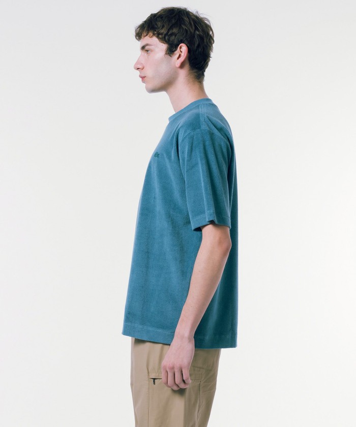 【ラコステ　メンズ】ラコステ LACOSTE ハイゲージパイル地Tシャツ ラコステ LACOSTE ハイゲージパイル地ポロシャツ （ホワイト