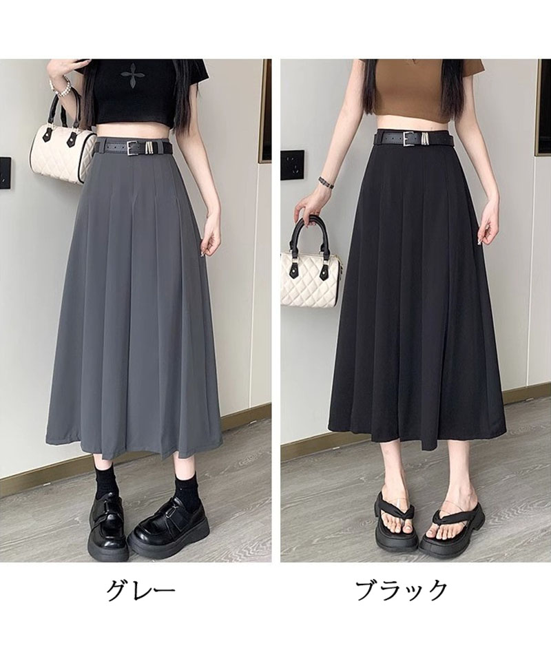 セール】ショッピングゴー shoppinggo プリーツスカート ベルト