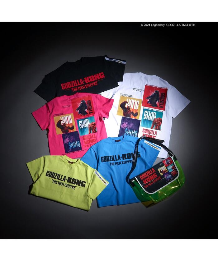 セール】【ゴジラxコング 新たなる帝国】転写ワイドTシャツ(大人