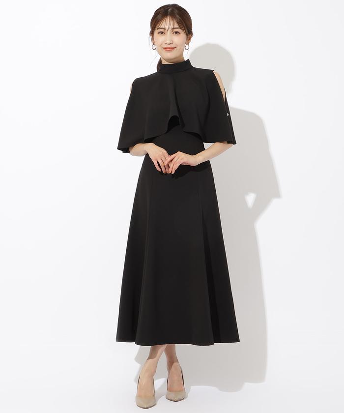 ケープレイヤードドレス(505988833) | AND COUTURE(AND COUTURE