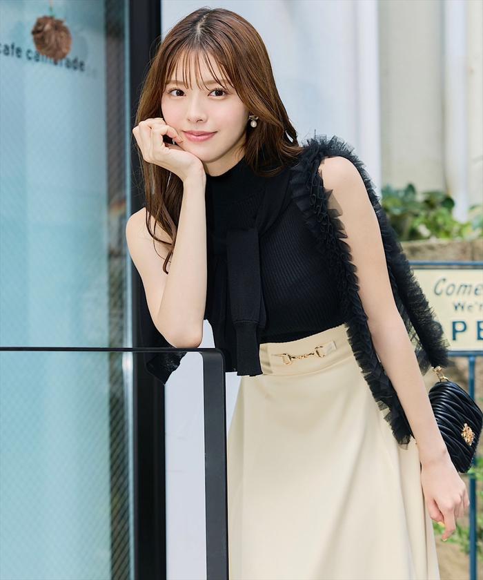 セール 30%OFF】ビットベルトヘム切替フレアスカート(506120947