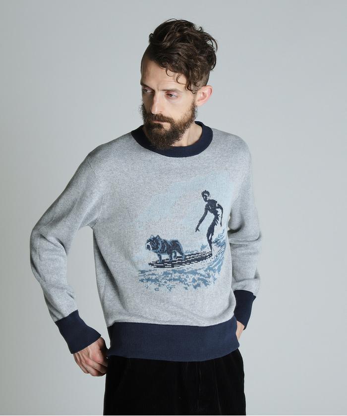 セール】50S LS KNIT SURF BULL/サーフブル ニット(505985884
