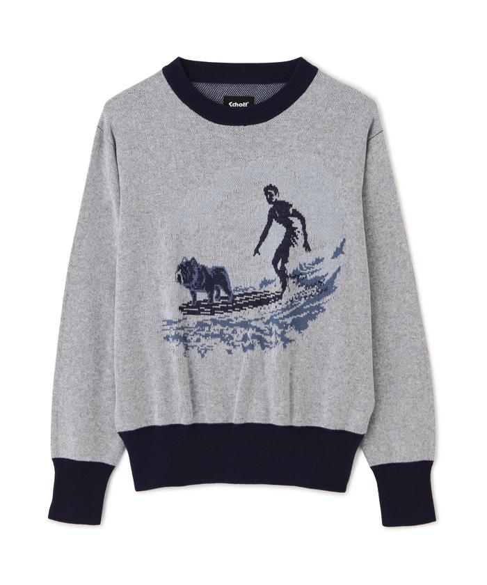 セール】50S LS KNIT SURF BULL/サーフブル ニット(505985884