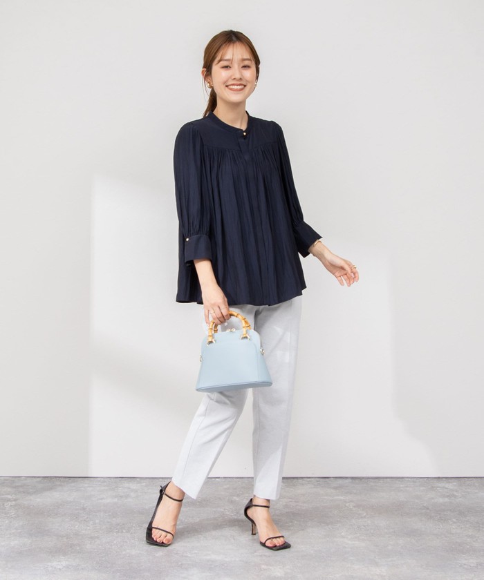 セール 20%OFF】5分袖ギャザーブラウス(506006649) | ノーリーズ