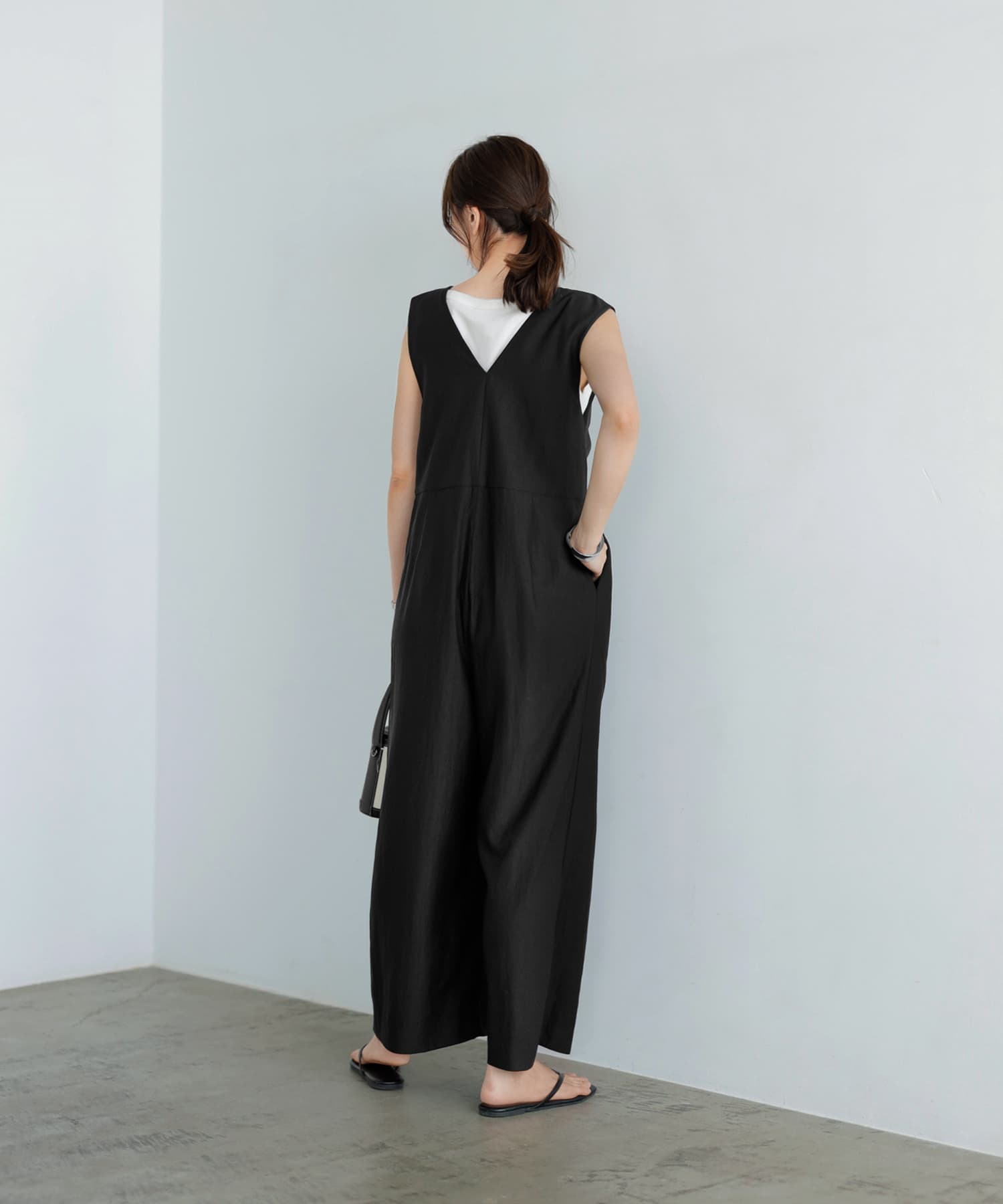 しょう❣️STYLE DELI♡スタイルデリ前合わせタックサロペット スタイルデリ STYLE DELI 【LUXE】 前合わせタックサロペット