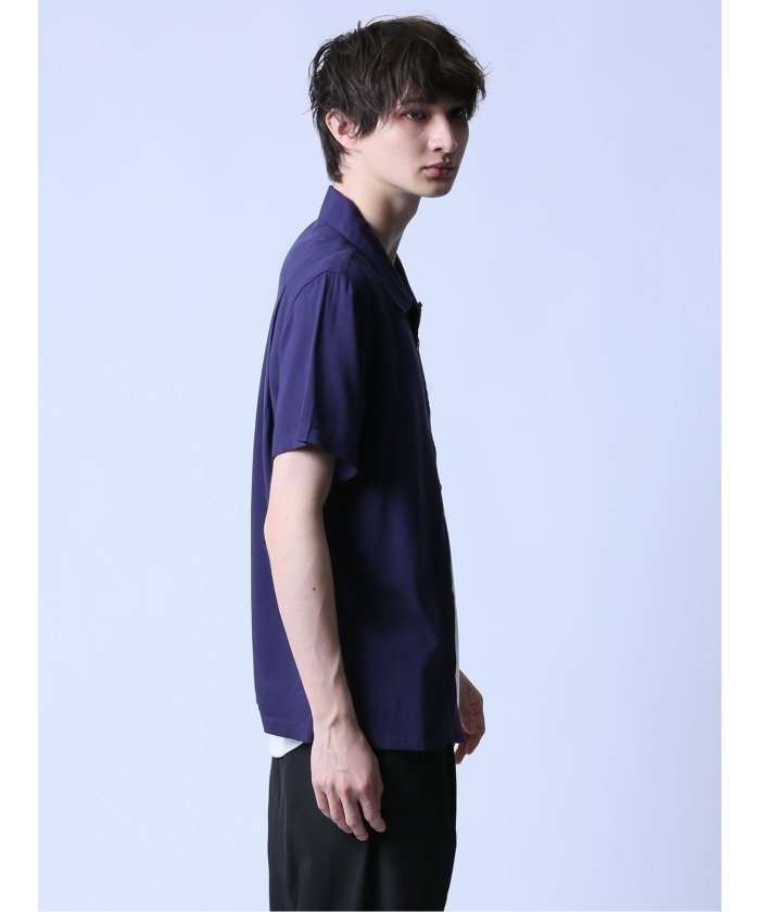WASTED YOUTH 半袖　オープンカラーシャツ　レーヨン　トキオン　時計 美品 WASTED YOUTH 半袖 オープンカラーシャツ レーヨン
