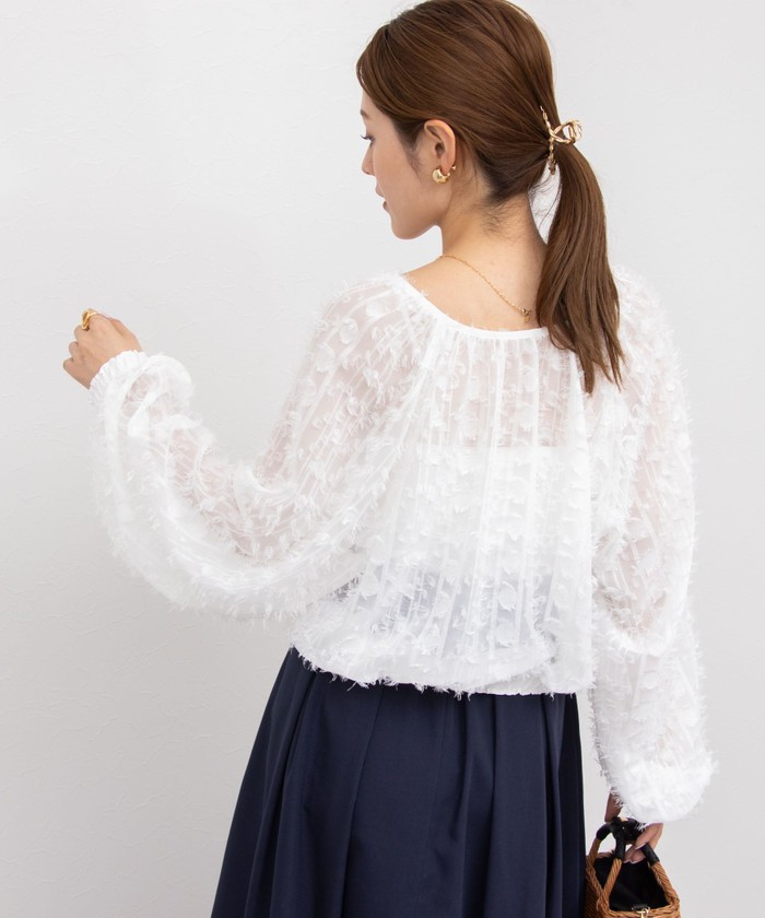 【専用】NOLLEY'S sophiフリンジカットジャガードボレロジャケット38 専用】NOLLEY'S sophiフリンジカットジャガードボレロジャケット