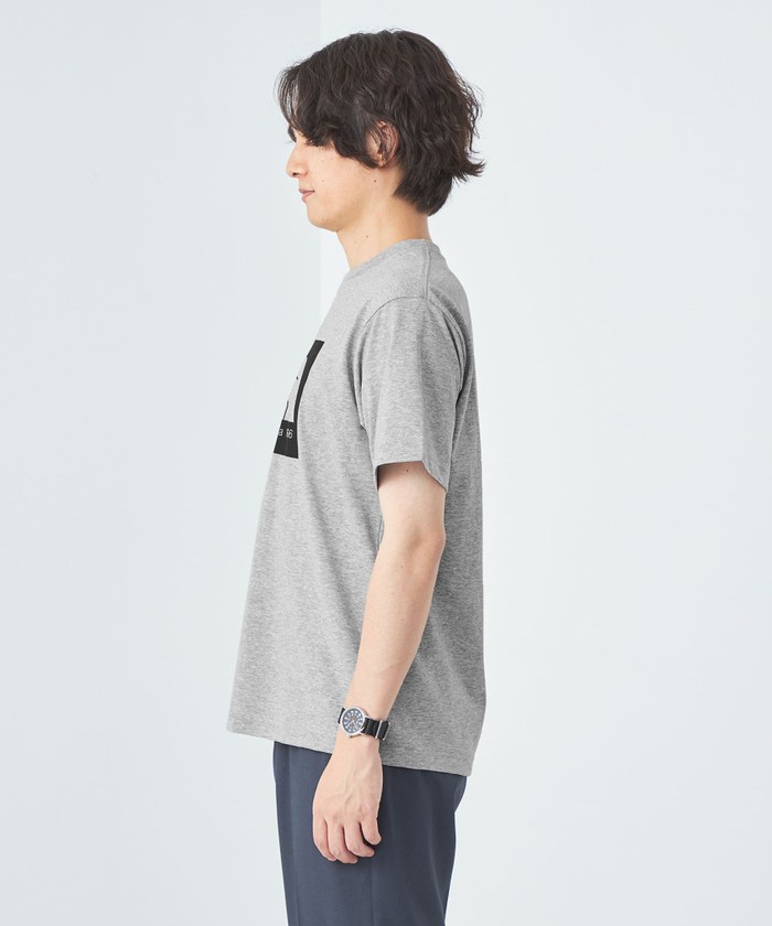 キムジー コットンシャツ ラベルプリント グレーメランジ alexanderwang アレキサンダーワング コットンジャージー ロゴ
