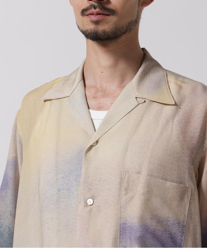 YOKE/ヨーク/LANDSCAPE PRINTED OPEN COLLAR SHIRT(506125164 YOKE/ヨーク/LANDSCAPE PRINTED OPEN COLLAR SHIRT(506125164