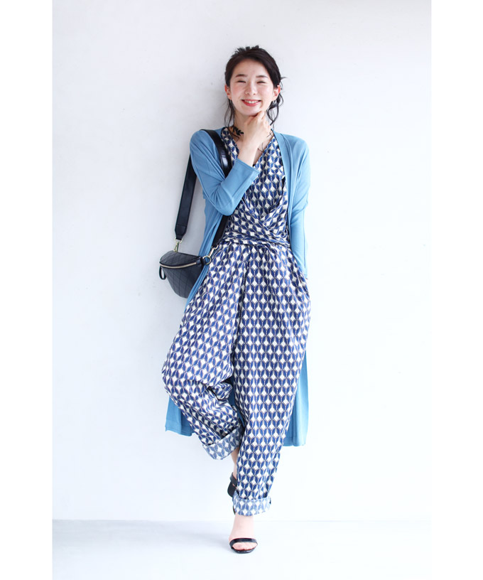 美品 23AW SABY サバイ ツイード オールインワン 706O△