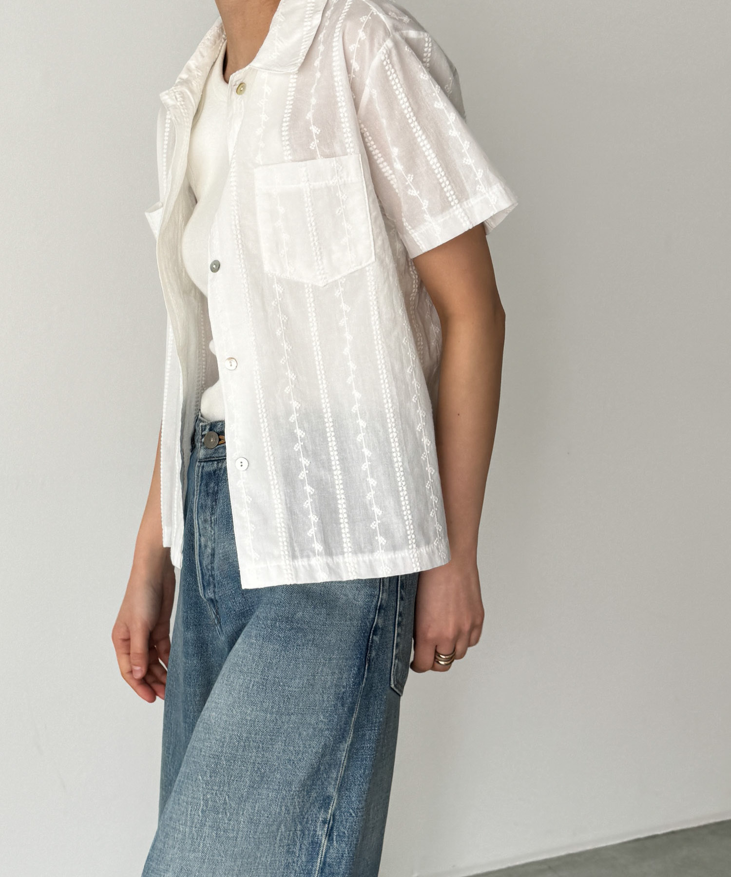 CANAL JEAN El mar　エンブロイダリーレースシャツ CANAL JEAN｜El mar エンブロイダリーレースシャツ | Rakuten