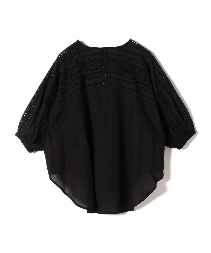 セール 30%OFF】*〈洗濯機可能〉袖 カットワーク レース コンビ