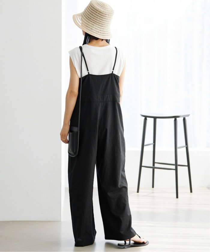 JOURNAL STANDARD relume 黒 キャミサロペット　タグ付き WEB限定追加3》タンクトップ付きキャミサロペット(506126064