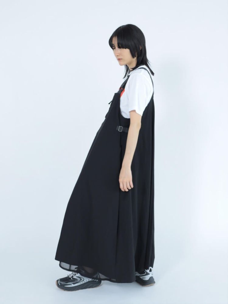 ラシュッド LASUD チュールレイヤードジャンパースカート