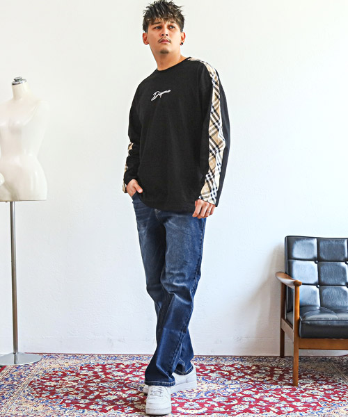 ラグスタイル LUXSTYLE ストレートデニムパンツ/デニムパンツ
