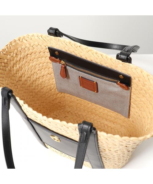 セール】COACH かごバッグ SM STRAW PTOTE CQ788(506163522 セール】COACH かごバッグ SM STRAW PTOTE CQ788(506163522