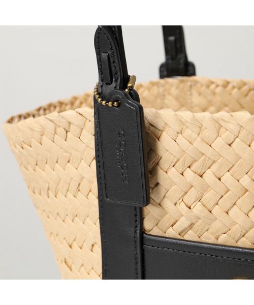 セール】COACH かごバッグ SM STRAW PTOTE CQ788(506163522 セール】COACH かごバッグ SM STRAW PTOTE CQ788(506163522