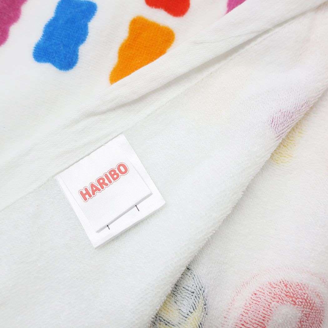 美品　サンリオ　ハローキティ⭐︎トロピカル⭐︎ フルーツ　ハイビスカス　ラップタオル 美品 サンリオ ハローキティ⭐︎トロピカル⭐︎ フルーツ