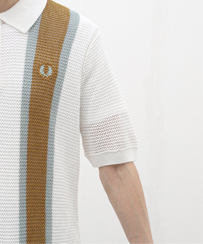 セール】FRED PERRY (フレッド ペリー) OPEN KNIT SHIRT K7638
