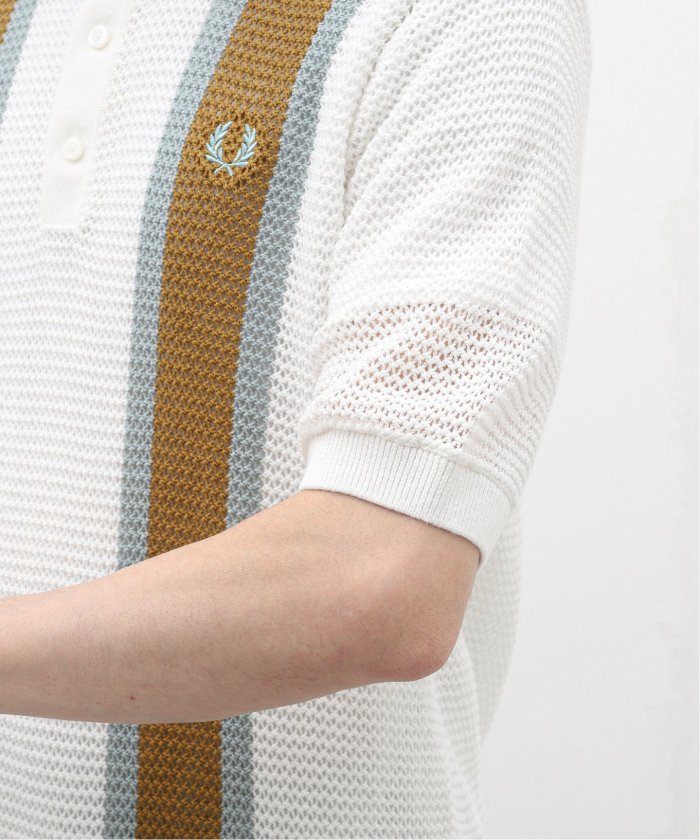 セール】FRED PERRY (フレッド ペリー) OPEN KNIT SHIRT K7638