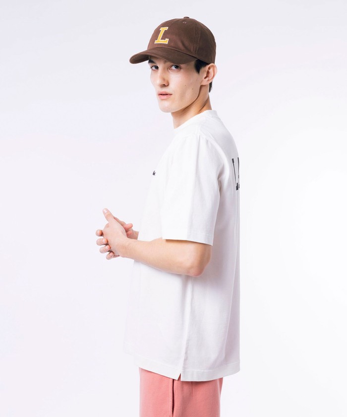 Lacoste★半袖 クルーネック ロゴ バックプリント Tシャツ★白★ LACOSTE/ラコステ】バックプリント クルーネックTシャツ ワン