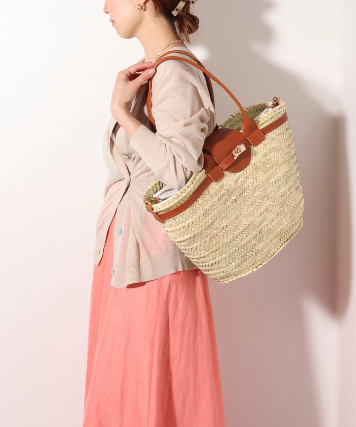 Le Voyage en Panier かごバッグ ベージュ 春夏 Le Voyage en Panier - Le Voyage en Panier かごバッグ