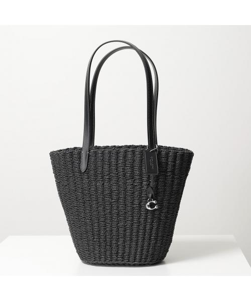 セール】COACH かごバッグ SM STRAW TOTE CQ785(506169553 セール】COACH かごバッグ SM STRAW TOTE CQ785(506169553