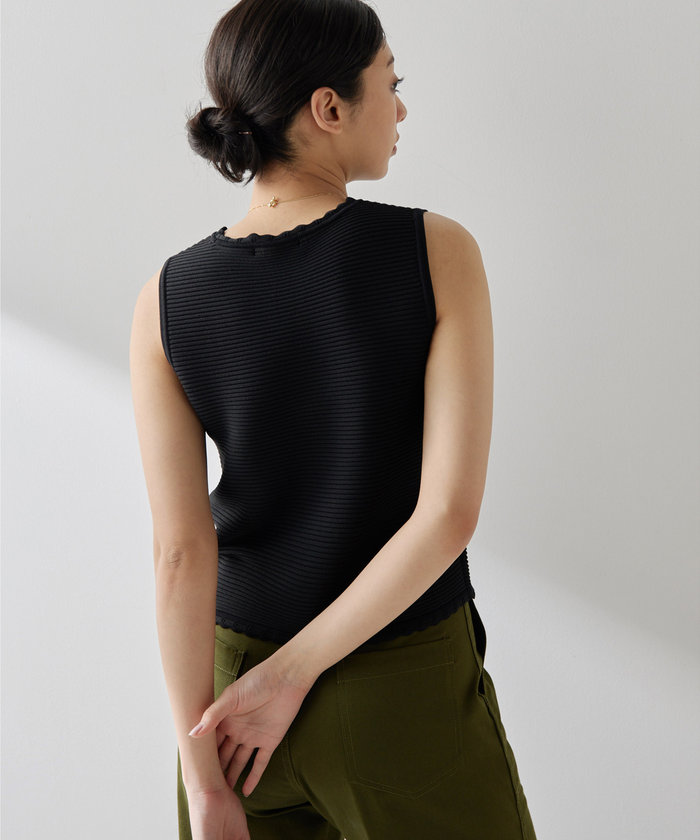 美品♡ウィムガゼット＊モヘヤウール ニット クルーネック 黒 ブラック レディース