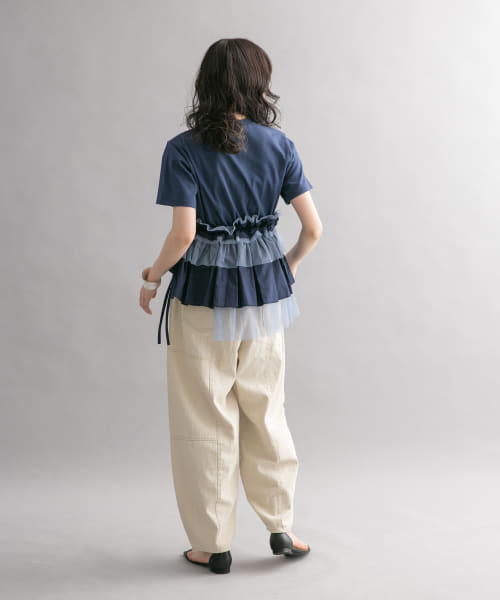 ゆったりシルエットのコクーンパンツ 楽天市場】ボトムス《ダンボールコクーンパンツ 全3色 2サイズ