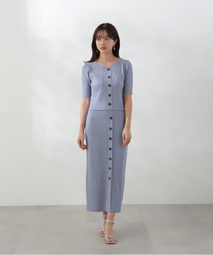 PAIN OR PLEASURE ♥ WENDY SHIRT DRESS /追跡付 セール 50%OFF】ショートニット×タイトセットアップ(506048536